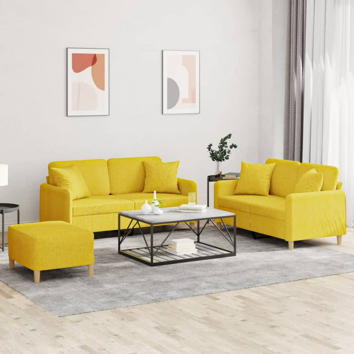 Set De Canapele Cu Perne, 2 Piese, , Textil