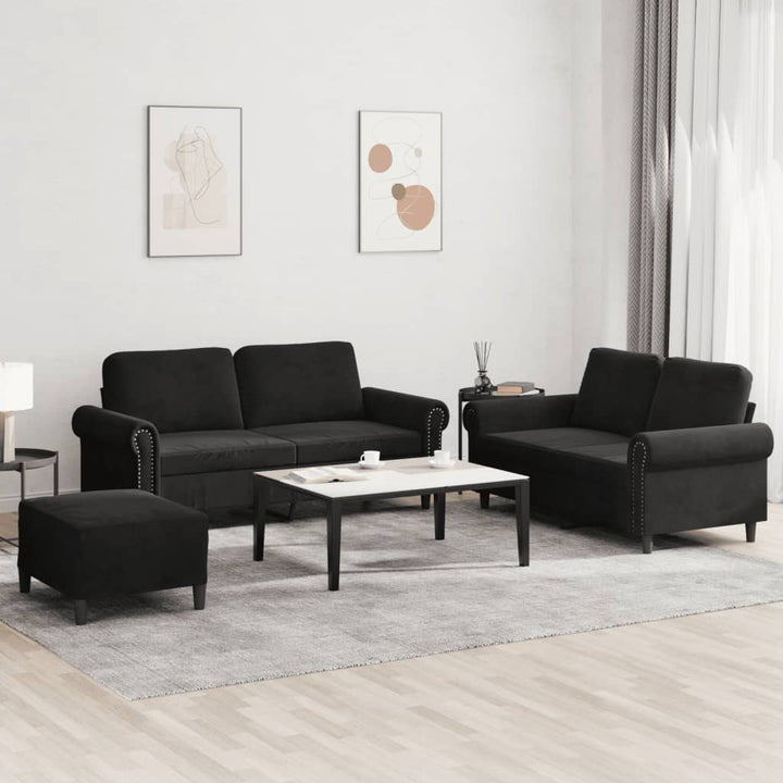 Set De Canapele Cu Perne, 2 Piese, , Catifea