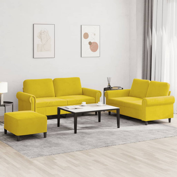 Set De Canapele Cu Perne, 2 Piese, , Catifea
