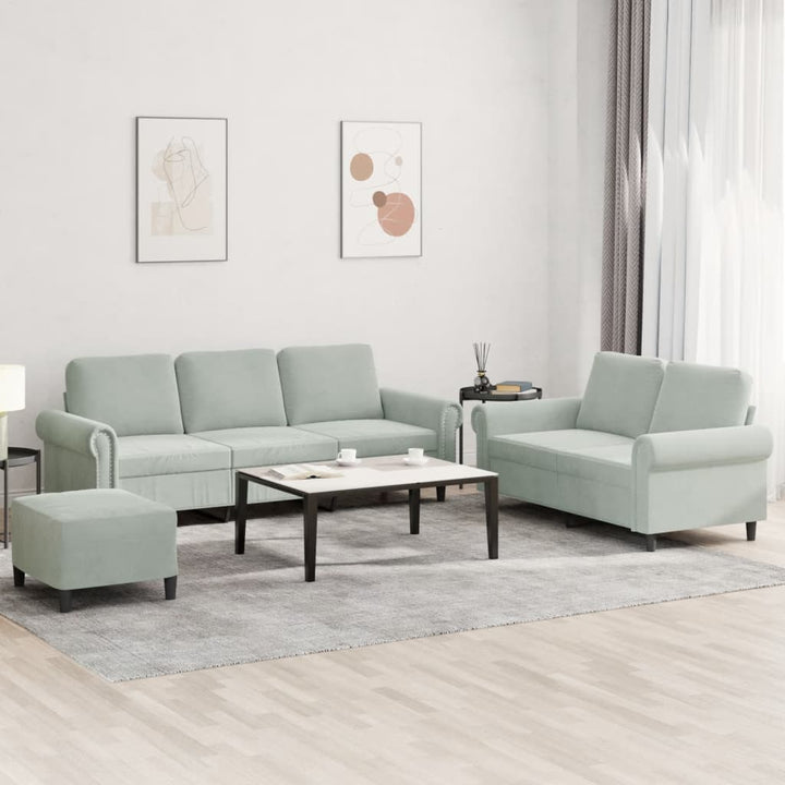 Set De Canapele Cu Perne, 2 Piese, , Catifea