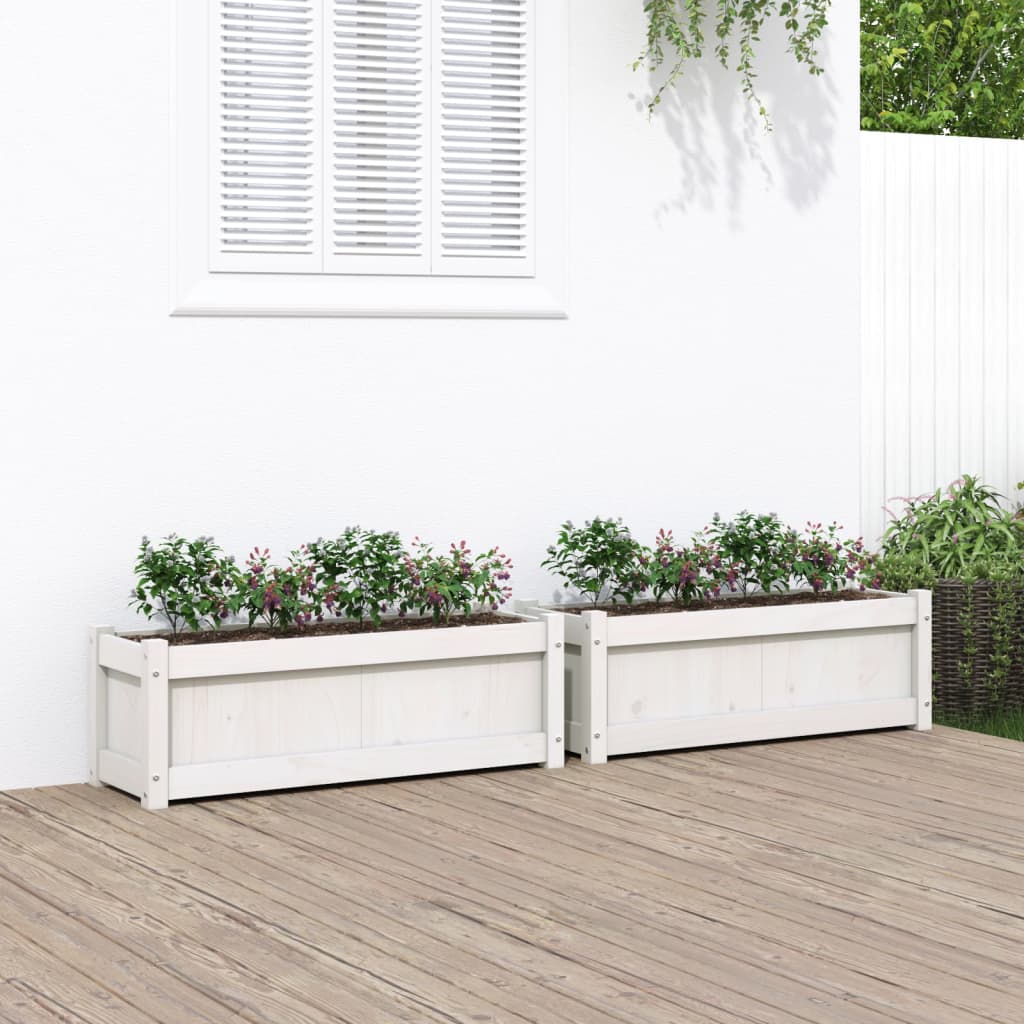 Jardiniere De Grădină, 2 Buc., , Lemn Masiv De Pin
