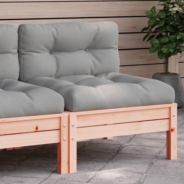 Set Mobilier Grădină Cu Perne, 3 Piese, , Lemn Masiv Pin