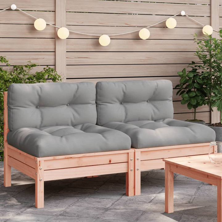 Set Mobilier Grădină Cu Perne, 3 Piese, , Lemn Masiv Pin