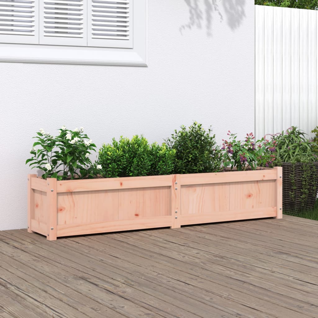 Jardinieră De Grădină, Maro Ceruit, 150X31X31 Cm Lemn Masiv Pin