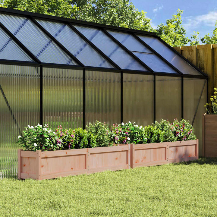 Jardinieră De Grădină, Maro Ceruit, 150X31X31 Cm Lemn Masiv Pin