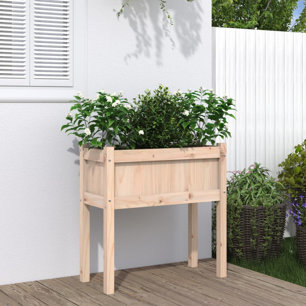 Jardinier De Grădină Cu Picioare, 70X31X70 Cm, Lemn Pin Tratat