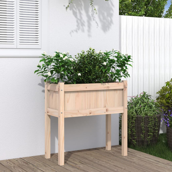Jardinier De Grădină Cu Picioare, 70X31X70 Cm, Lemn Pin Tratat