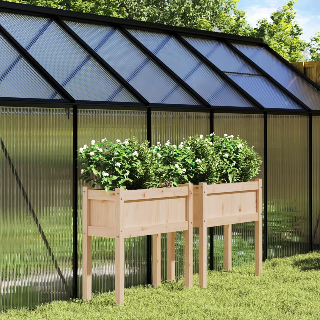 Jardinier De Grădină Cu Picioare, 70X31X70 Cm, Lemn Pin Tratat