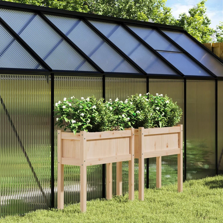 Jardinier De Grădină Cu Picioare, 70X31X70 Cm, Lemn Pin Tratat