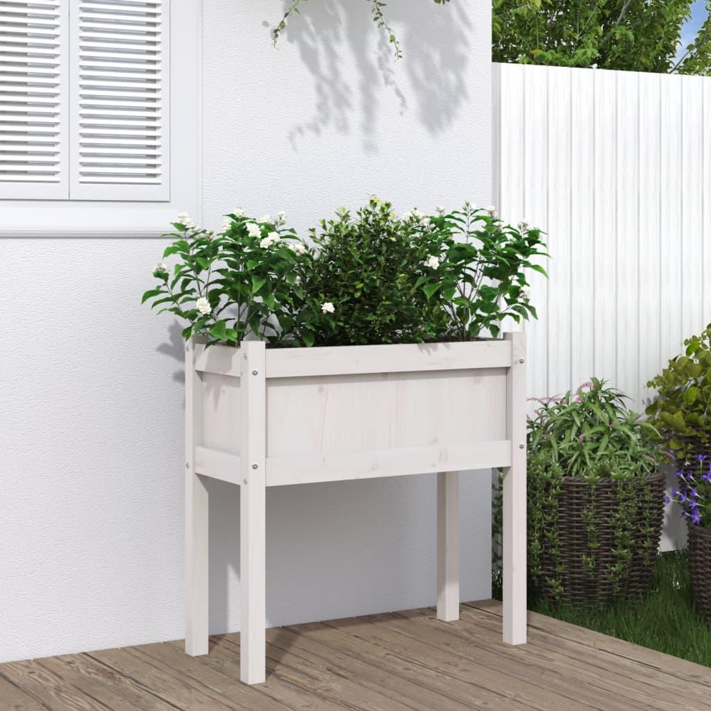 Jardinier De Grădină Cu Picioare, 70X31X70 Cm, Lemn Pin Tratat
