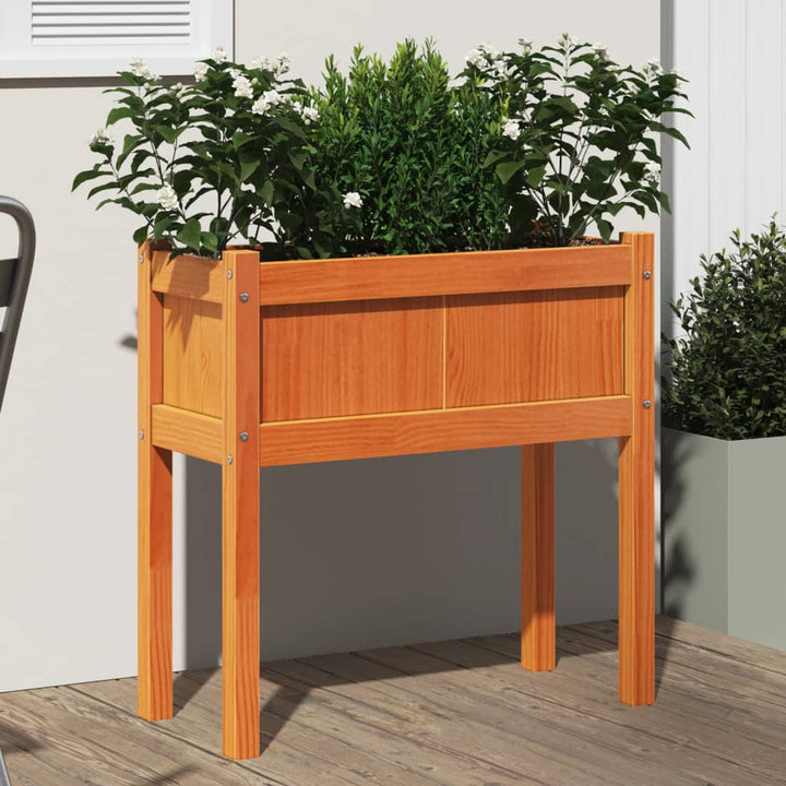 Jardinier De Grădină Cu Picioare, 70X31X70 Cm, Lemn Pin Tratat