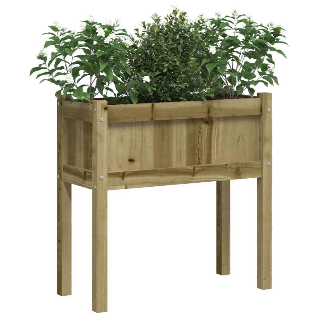 Jardinier De Grădină Cu Picioare, 70X31X70 Cm, Lemn Pin Tratat