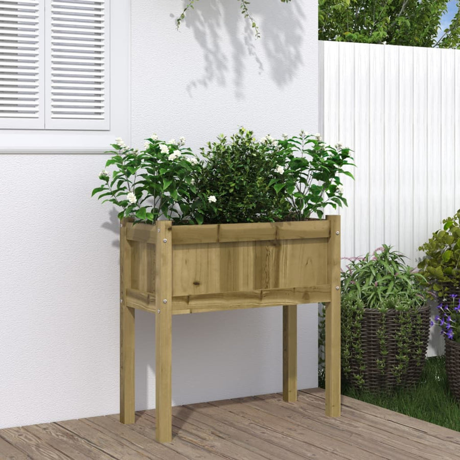 Jardinier De Grădină Cu Picioare, 70X31X70 Cm, Lemn Pin Tratat