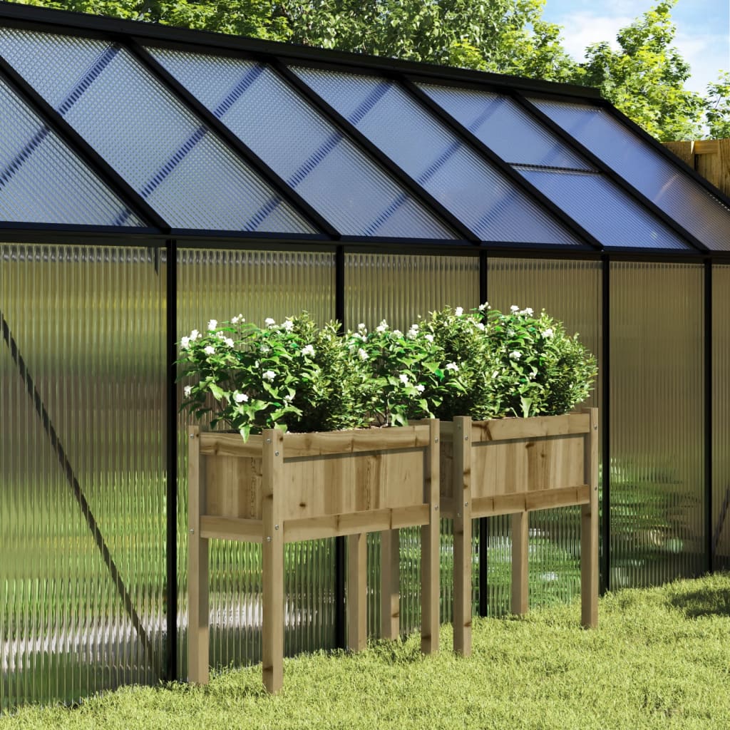 Jardinier De Grădină Cu Picioare, 70X31X70 Cm, Lemn Pin Tratat