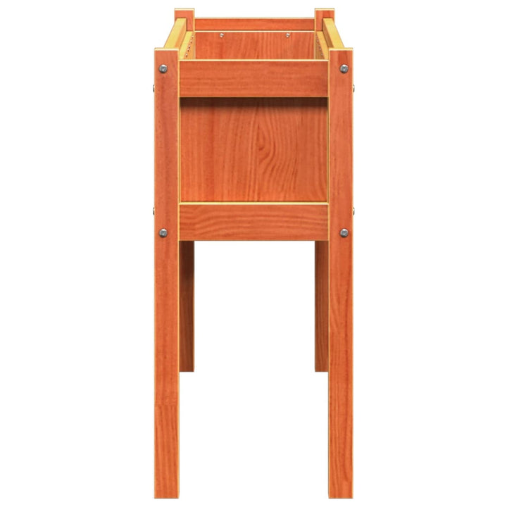 Jardinieră Grădină Cu Picioare Maro Ceruit 110X31X70Cm Lemn Pin