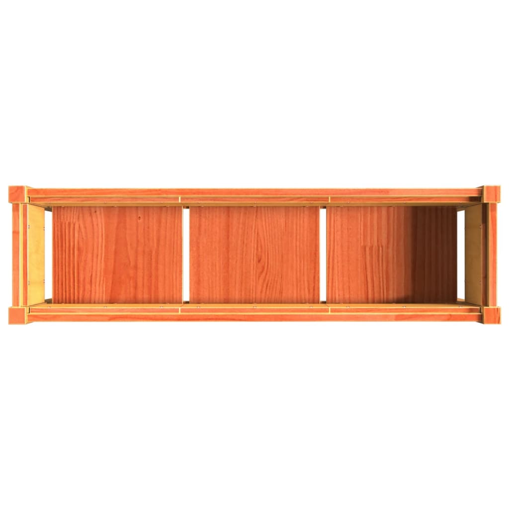 Jardinieră Grădină Cu Picioare Maro Ceruit 110X31X70Cm Lemn Pin