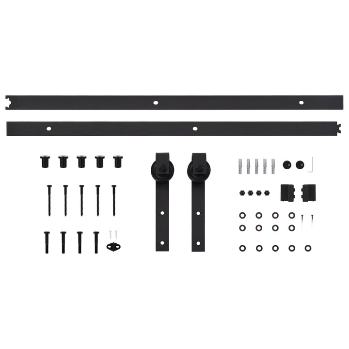 Ușă Glisantă Cu Set De Feronerie 80X210 Cm, Lemn Masiv De Pin