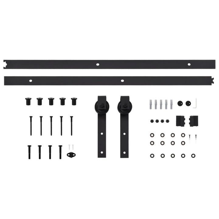Ușă Glisantă Cu Set De Feronerie 85X210 Cm, Lemn Masiv De Pin