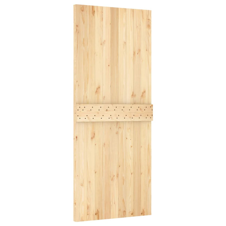 Ușă Glisantă Cu Set De Feronerie 85X210 Cm, Lemn Masiv De Pin