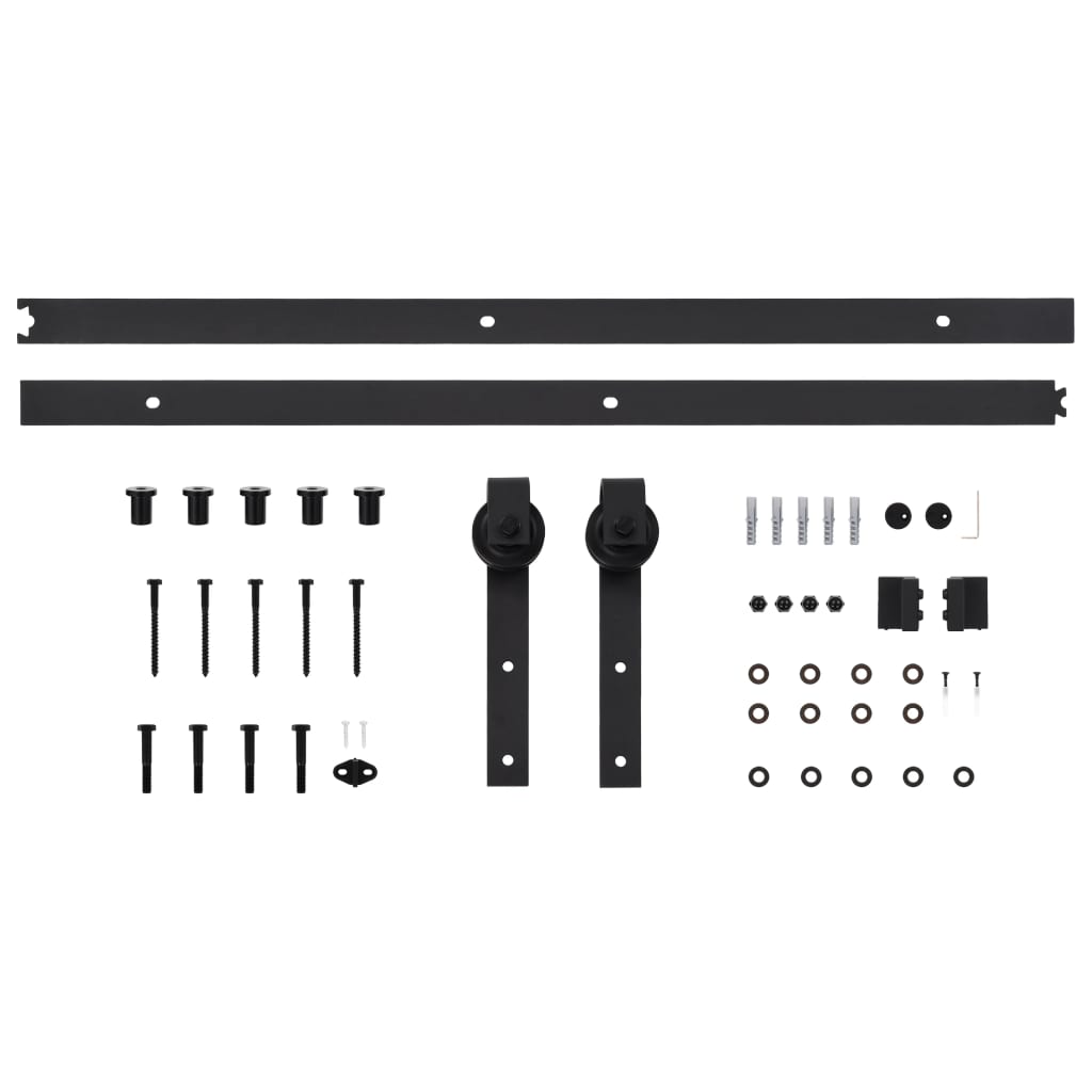 Ușă Glisantă Cu Set Feronerie, 100X210 Cm, Lemn Masiv De Pin