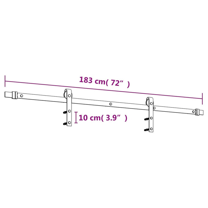 Ușă Glisantă Cu Set De Feronerie 80X210 Cm, Lemn Masiv De Pin