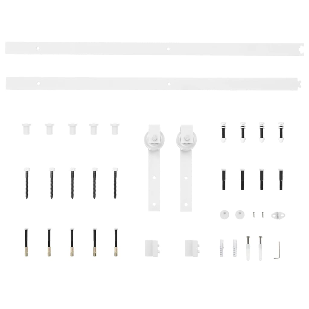 Ușă Glisantă Cu Set De Feronerie 80X210 Cm, Lemn Masiv De Pin