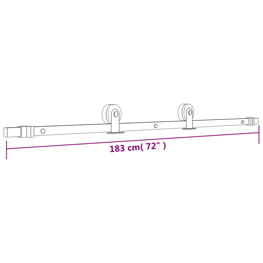 Ușă Glisantă Cu Set De Feronerie 70X210 Cm, Lemn Masiv De Pin
