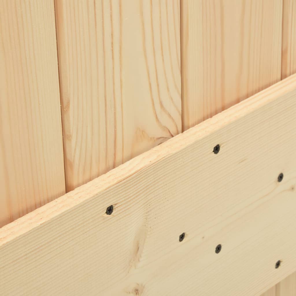 Ușă Glisantă Cu Set De Feronerie 70X210 Cm, Lemn Masiv De Pin