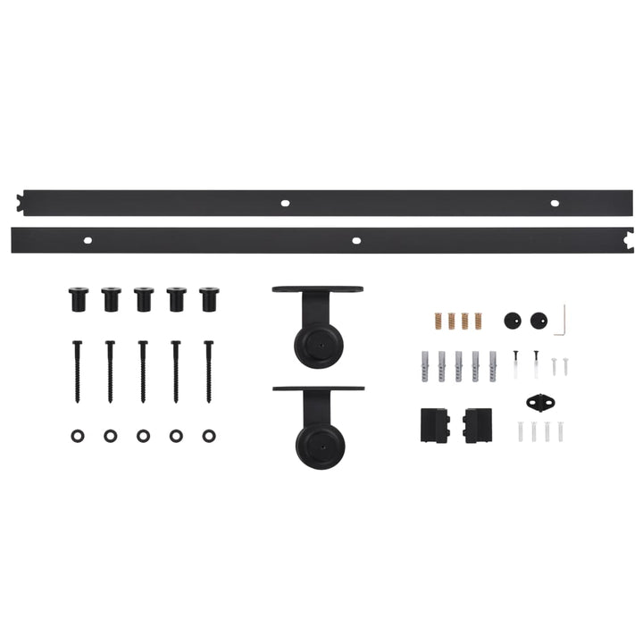 Ușă Glisantă Cu Set De Feronerie 70X210 Cm, Lemn Masiv De Pin