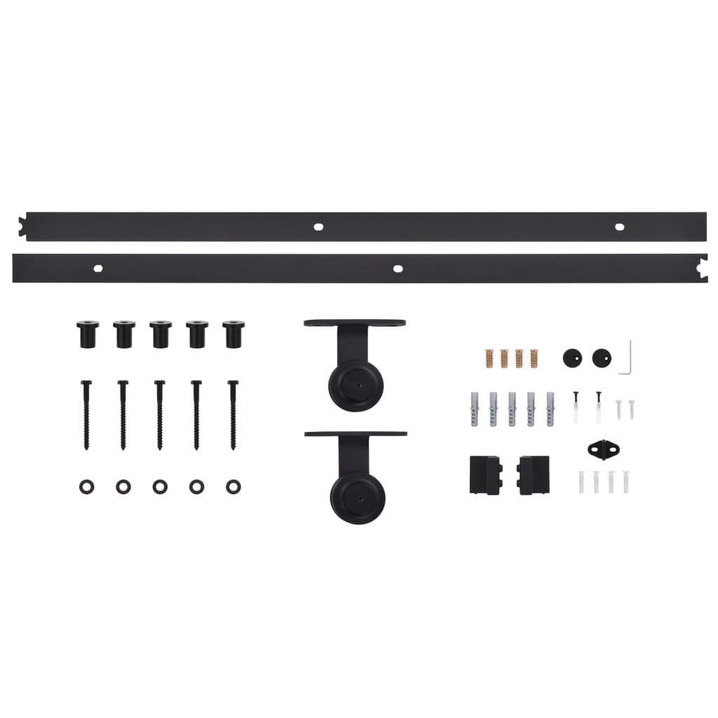 Ușă Glisantă Cu Set De Feronerie 85X210 Cm, Lemn Masiv De Pin