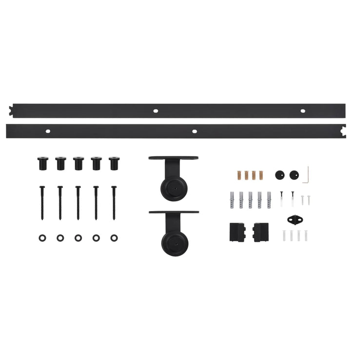 Ușă Glisantă Cu Set De Feronerie 80X210 Cm, Lemn Masiv De Pin