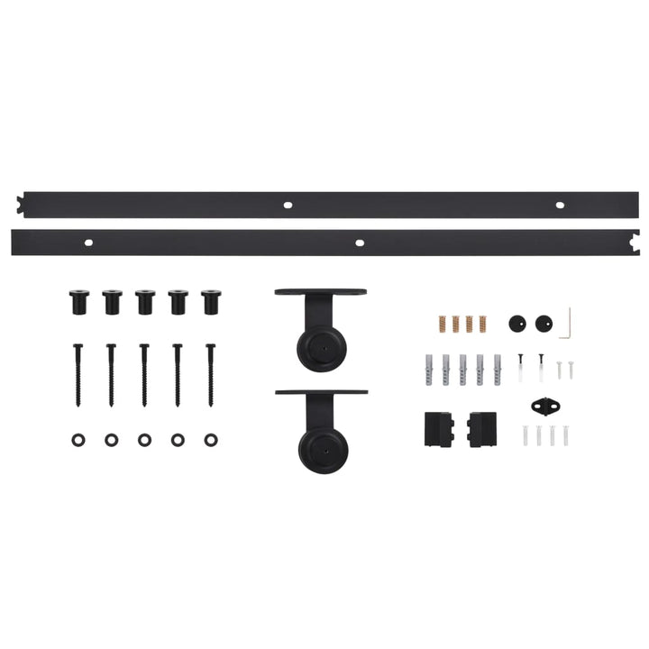 Ușă Glisantă Cu Set De Feronerie 95X210 Cm, Lemn Masiv De Pin