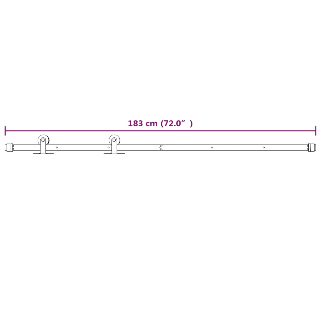 Ușă Glisantă Cu Set De Feronerie 80X210 Cm, Lemn Masiv De Pin
