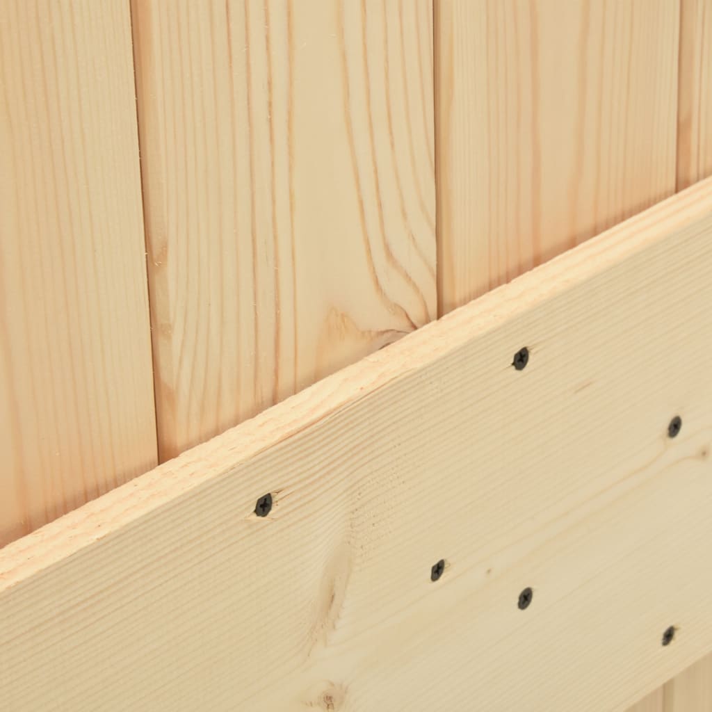 Ușă Glisantă Cu Set De Feronerie 70X210 Cm, Lemn Masiv De Pin