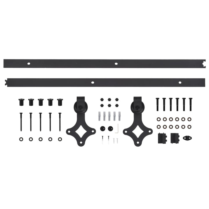 Ușă Glisantă Cu Set De Feronerie 80X210 Cm, Lemn Masiv De Pin