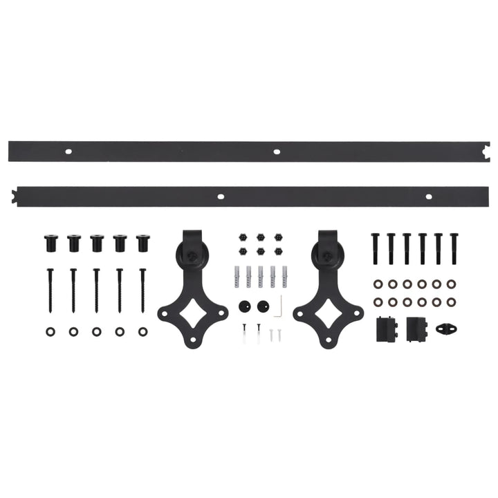 Ușă Glisantă Cu Set De Feronerie 80X210 Cm, Lemn Masiv De Pin