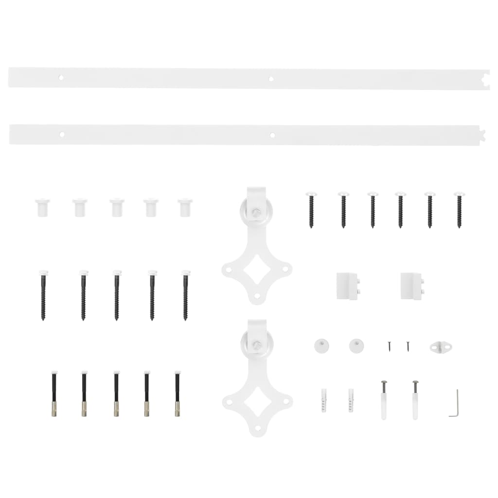 Ușă Glisantă Cu Set De Feronerie 80X210 Cm, Lemn Masiv De Pin