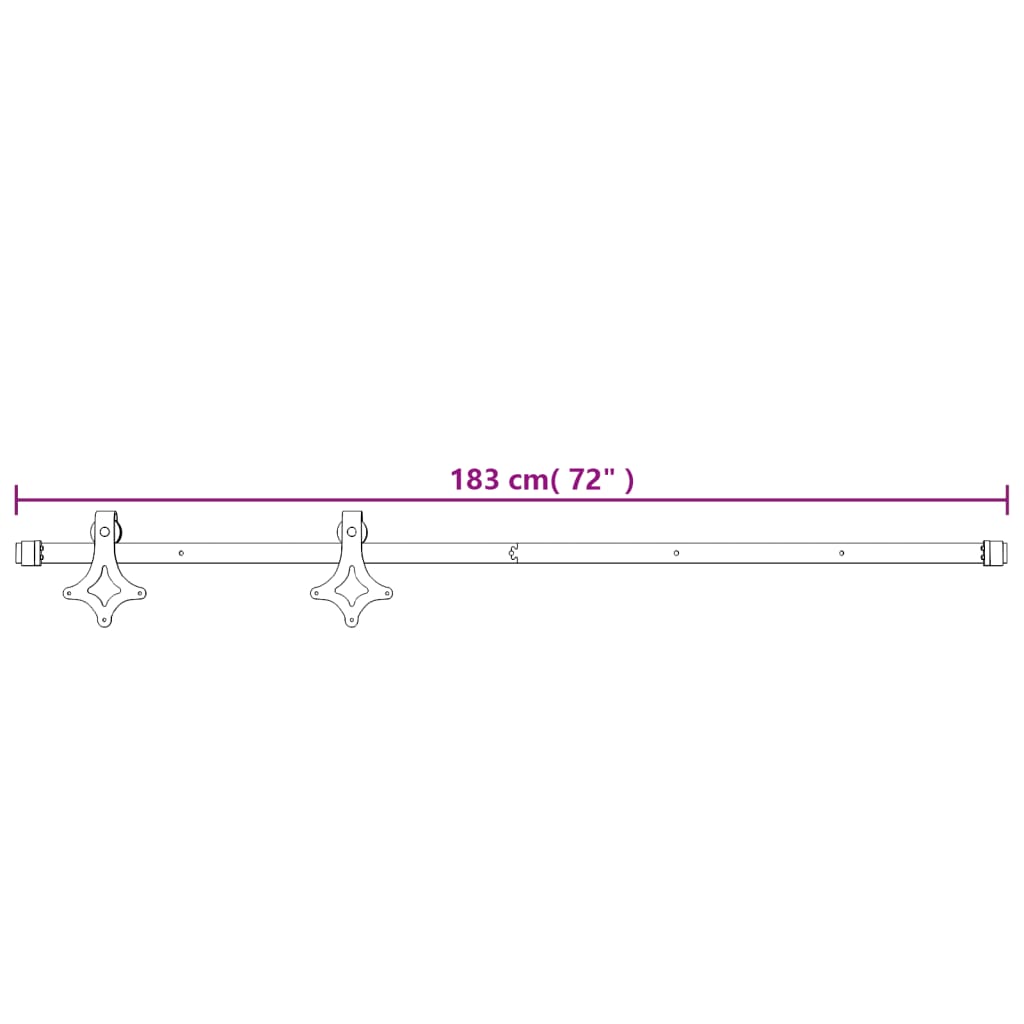 Ușă Glisantă Cu Set Feronerie, 90X210 Cm, Lemn Masiv De Pin