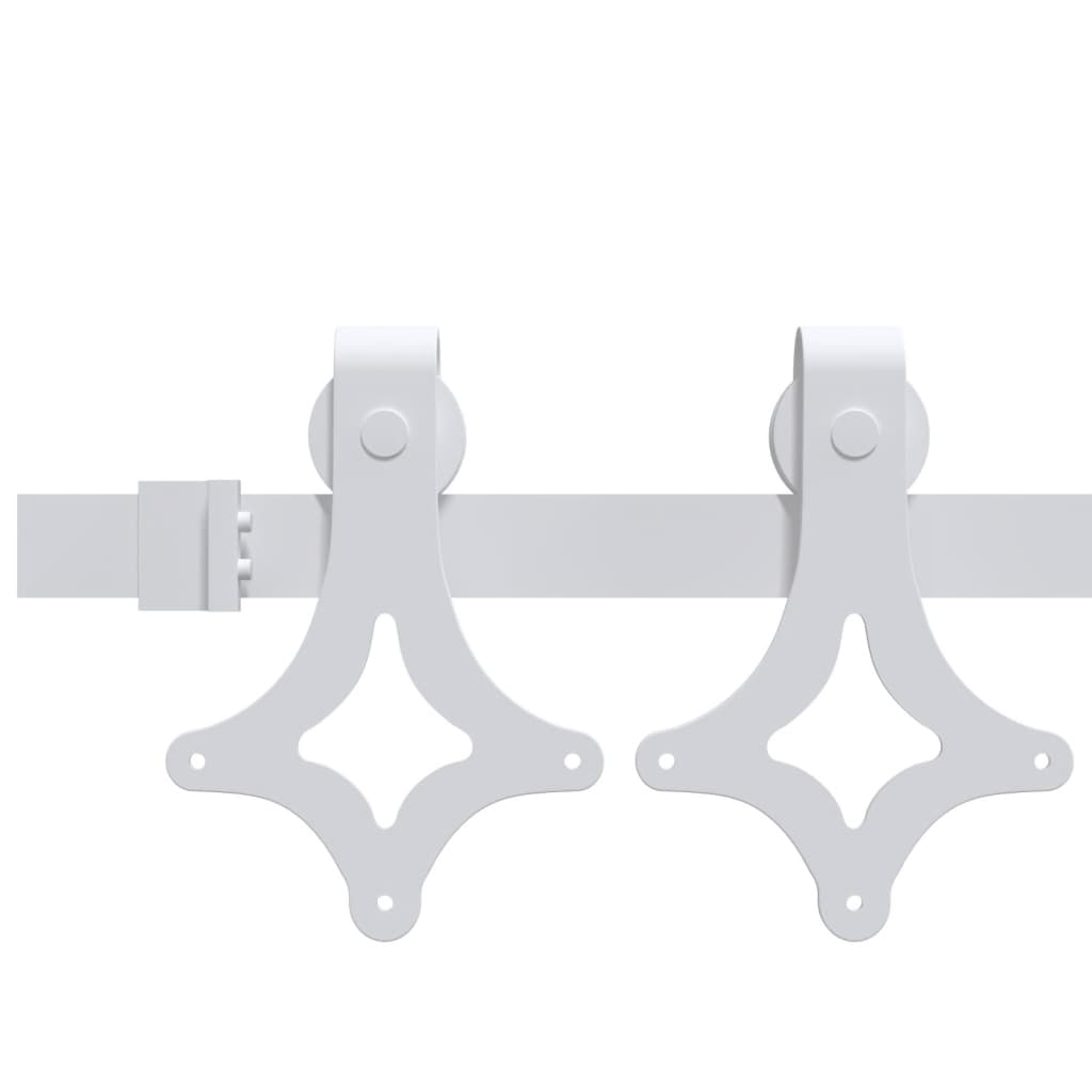 Ușă Glisantă Cu Set De Feronerie 80X210 Cm, Lemn Masiv De Pin