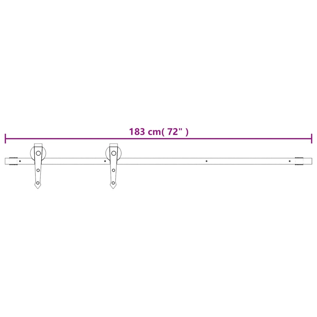 Ușă Glisantă Cu Set De Feronerie 80X210 Cm, Lemn Masiv De Pin