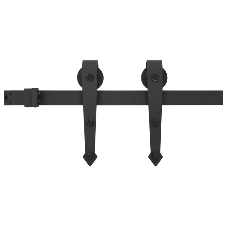 Ușă Glisantă Cu Set De Feronerie 80X210 Cm, Lemn Masiv De Pin