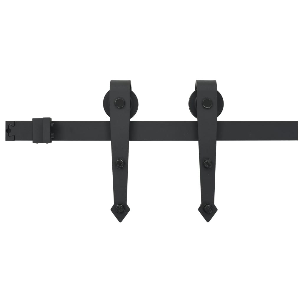 Ușă Glisantă Cu Set De Feronerie 80X210 Cm, Lemn Masiv De Pin
