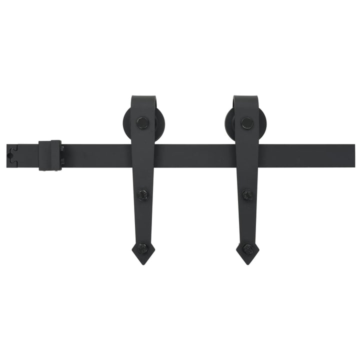 Ușă Glisantă Cu Set De Feronerie 80X210 Cm, Lemn Masiv De Pin