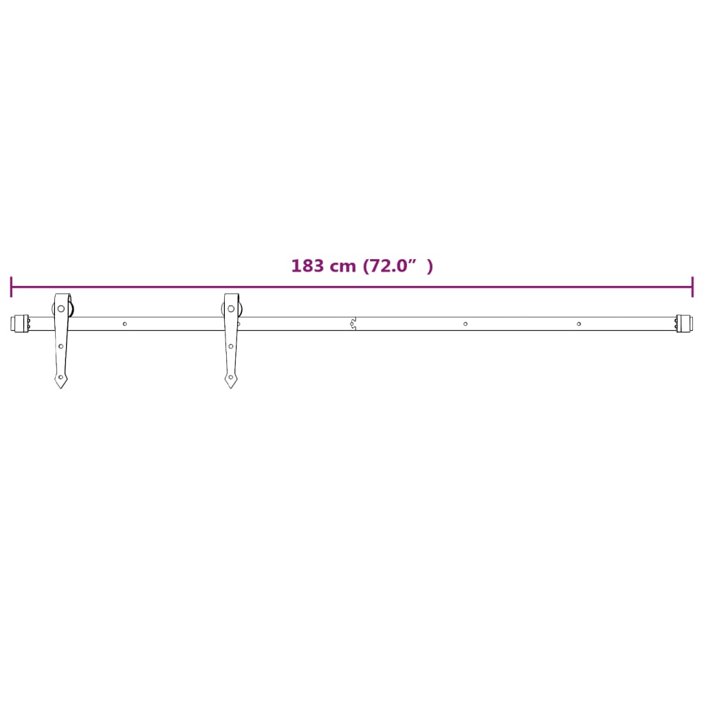 Ușă Glisantă Cu Set De Feronerie 80X210 Cm, Lemn Masiv De Pin