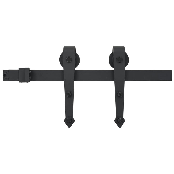 Ușă Glisantă Cu Set De Feronerie 95X210 Cm, Lemn Masiv De Pin