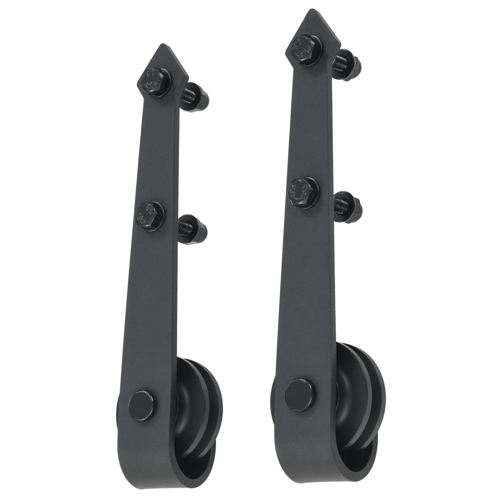 Ușă Glisantă Cu Set De Feronerie 95X210 Cm, Lemn Masiv De Pin