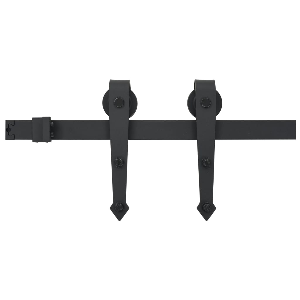 Ușă Glisantă Cu Set De Feronerie 80X210 Cm, Lemn Masiv De Pin