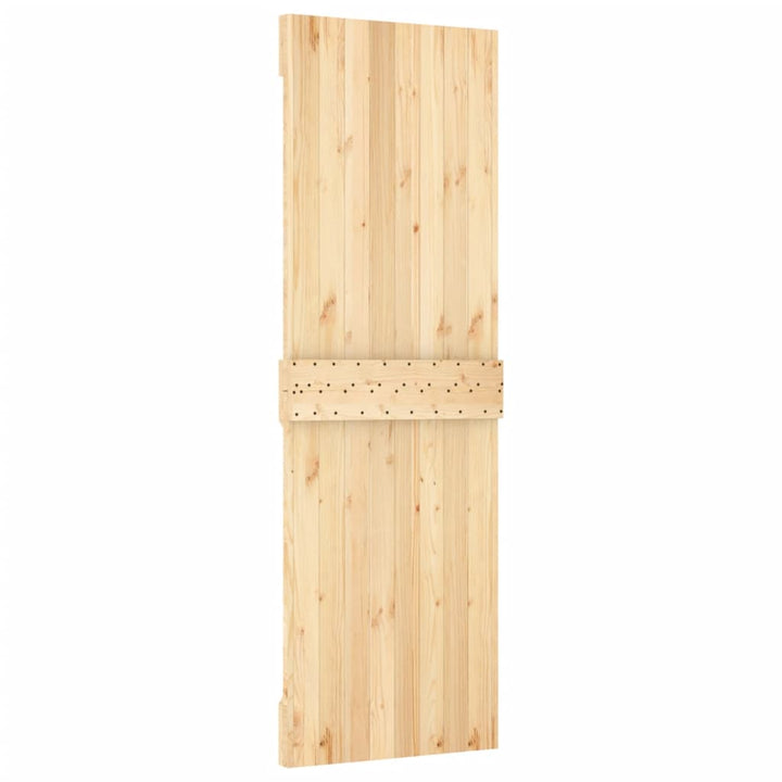 Ușă Glisantă Cu Set De Feronerie 70X210 Cm, Lemn Masiv De Pin