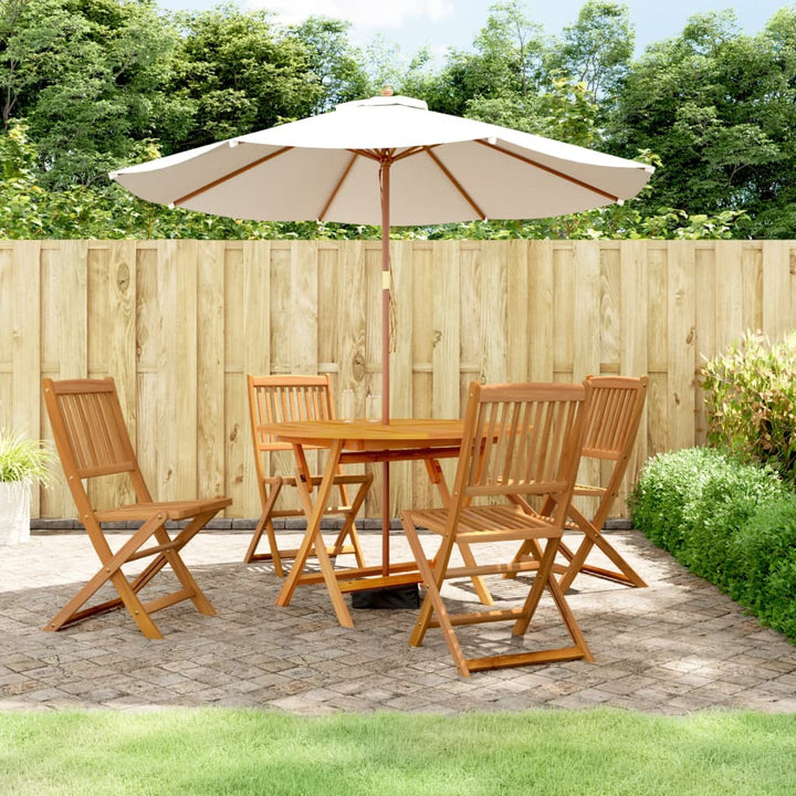 Set Mobilier De Grădină, 5 Piese, Lemn Masiv De Acacia
