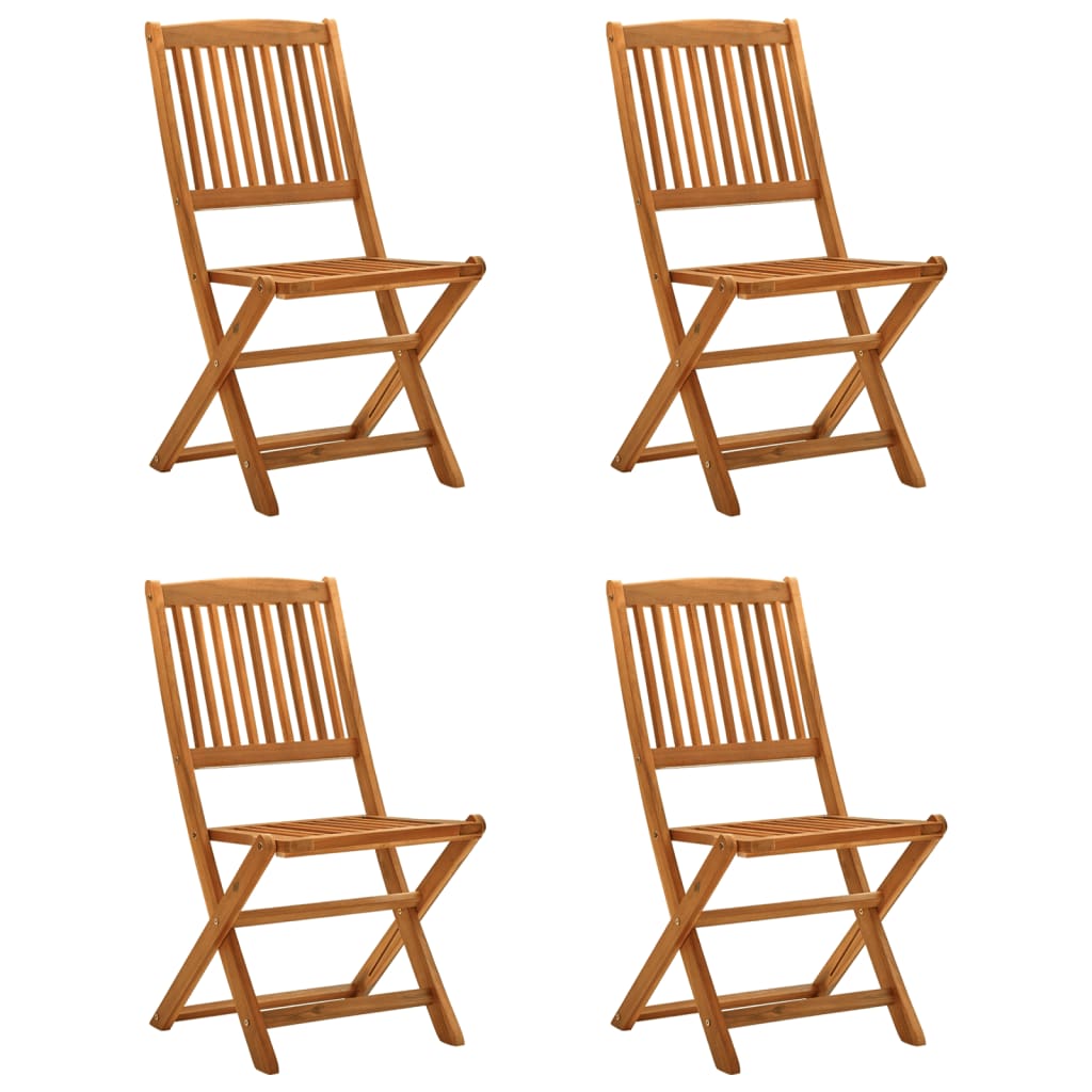 Set Mobilier De Grădină, 5 Piese, Lemn Masiv De Acacia